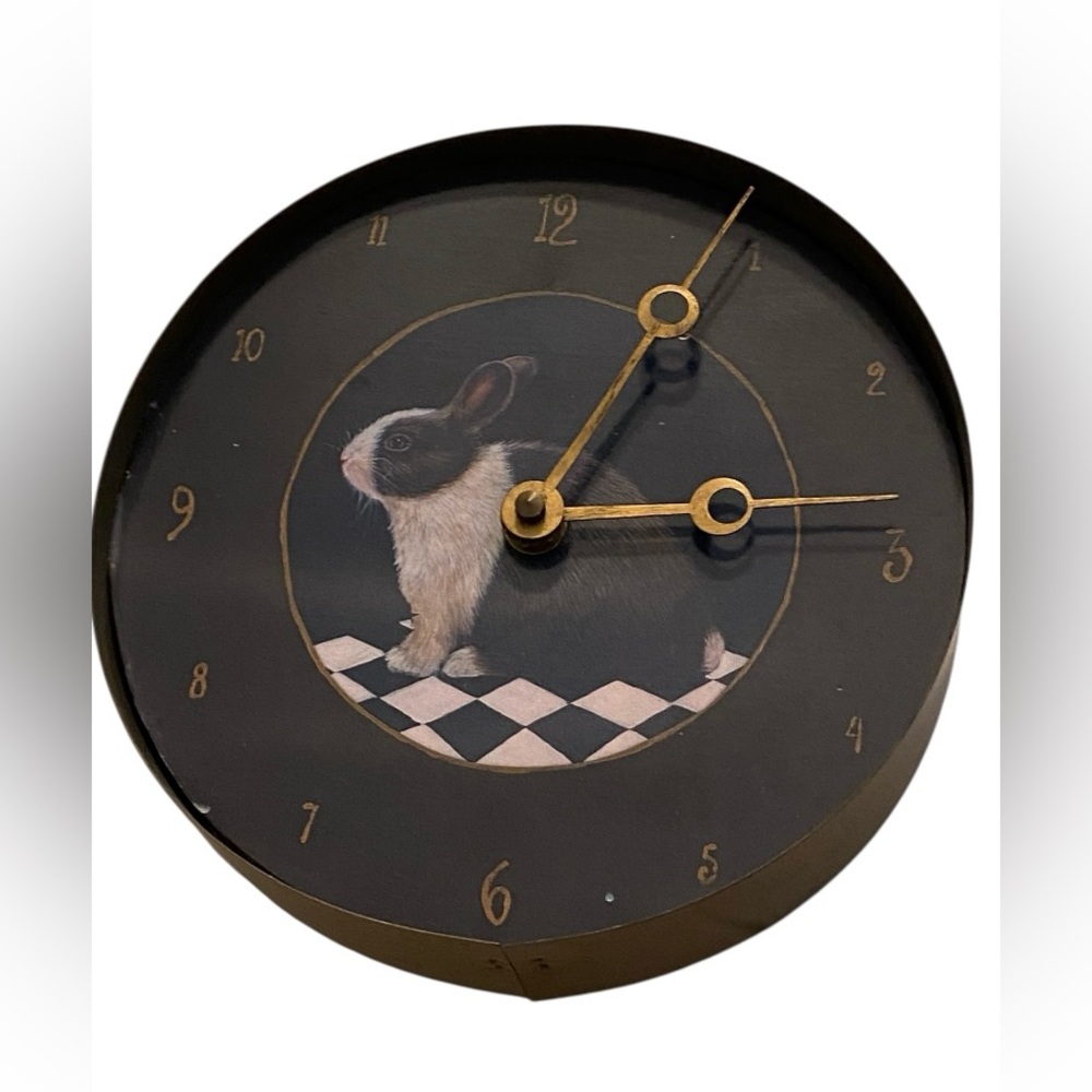 Charming Black and Gold Wall Clock